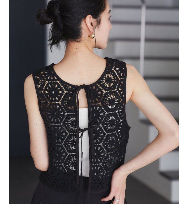 VIS「【WEB限定】【前後2WAY】サマーレースベスト」|ベスト・ジレ|