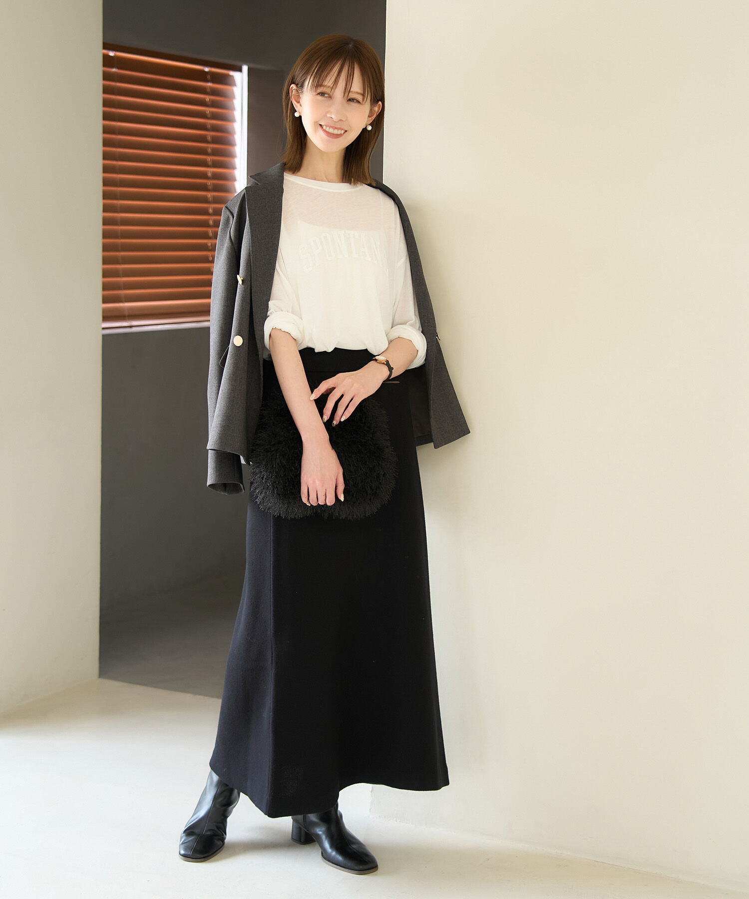 Rope&rsquo;Picnic「ロゴシアーロングTシャツ」|Tシャツ・カットソー|