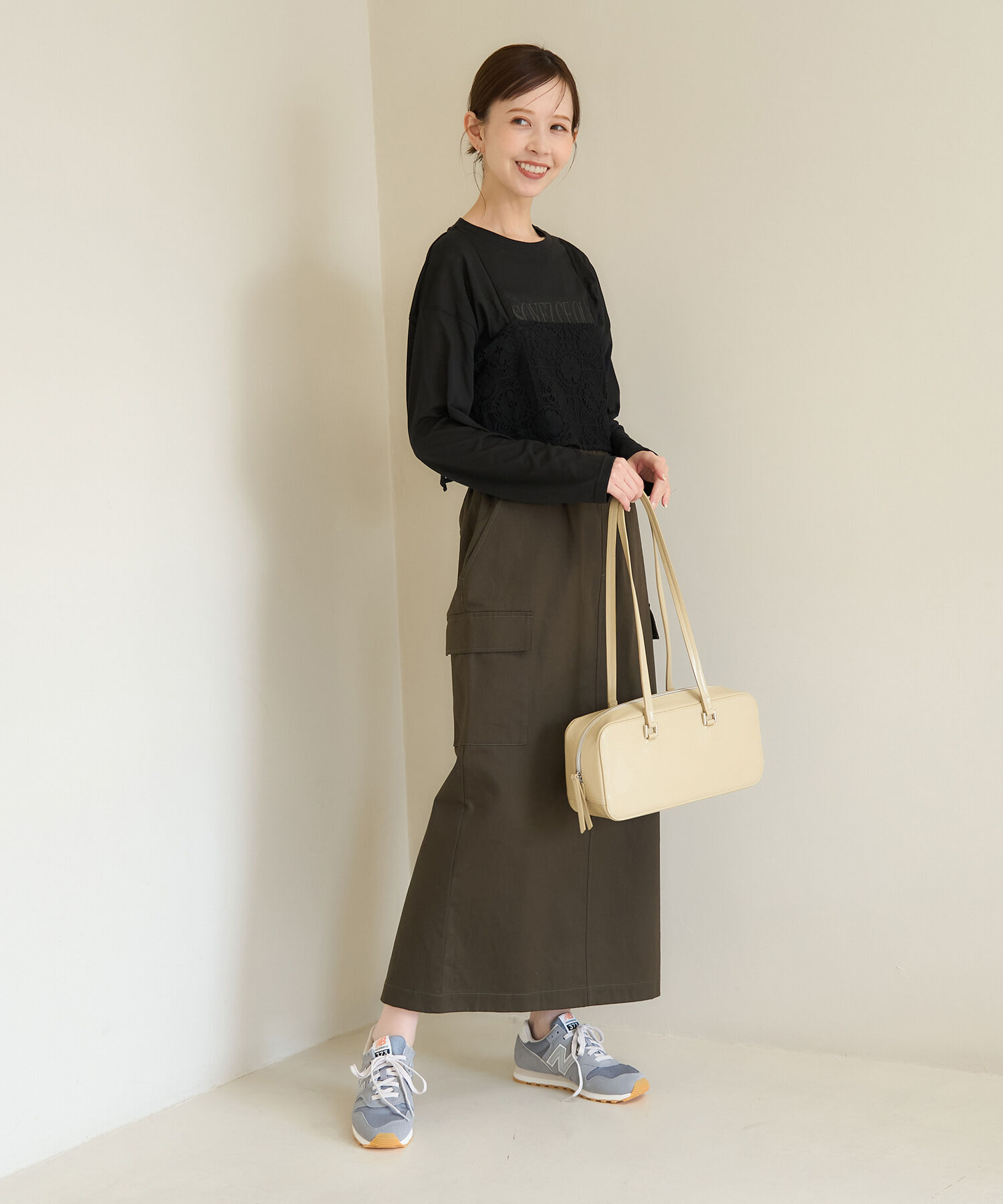 Rope&rsquo;Picnic「ロゴシアーロングTシャツ」|Tシャツ・カットソー|