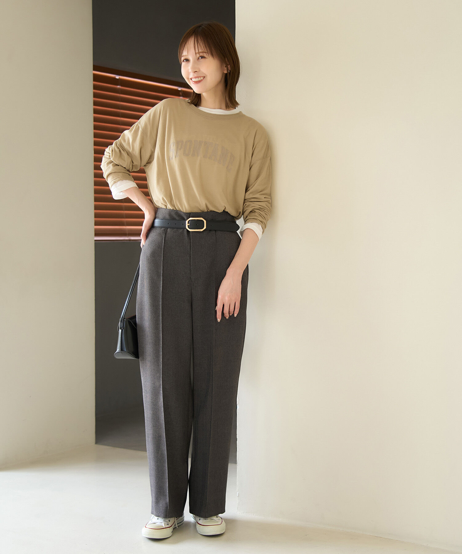 Rope&rsquo;Picnic「ロゴシアーロングTシャツ」|Tシャツ・カットソー|