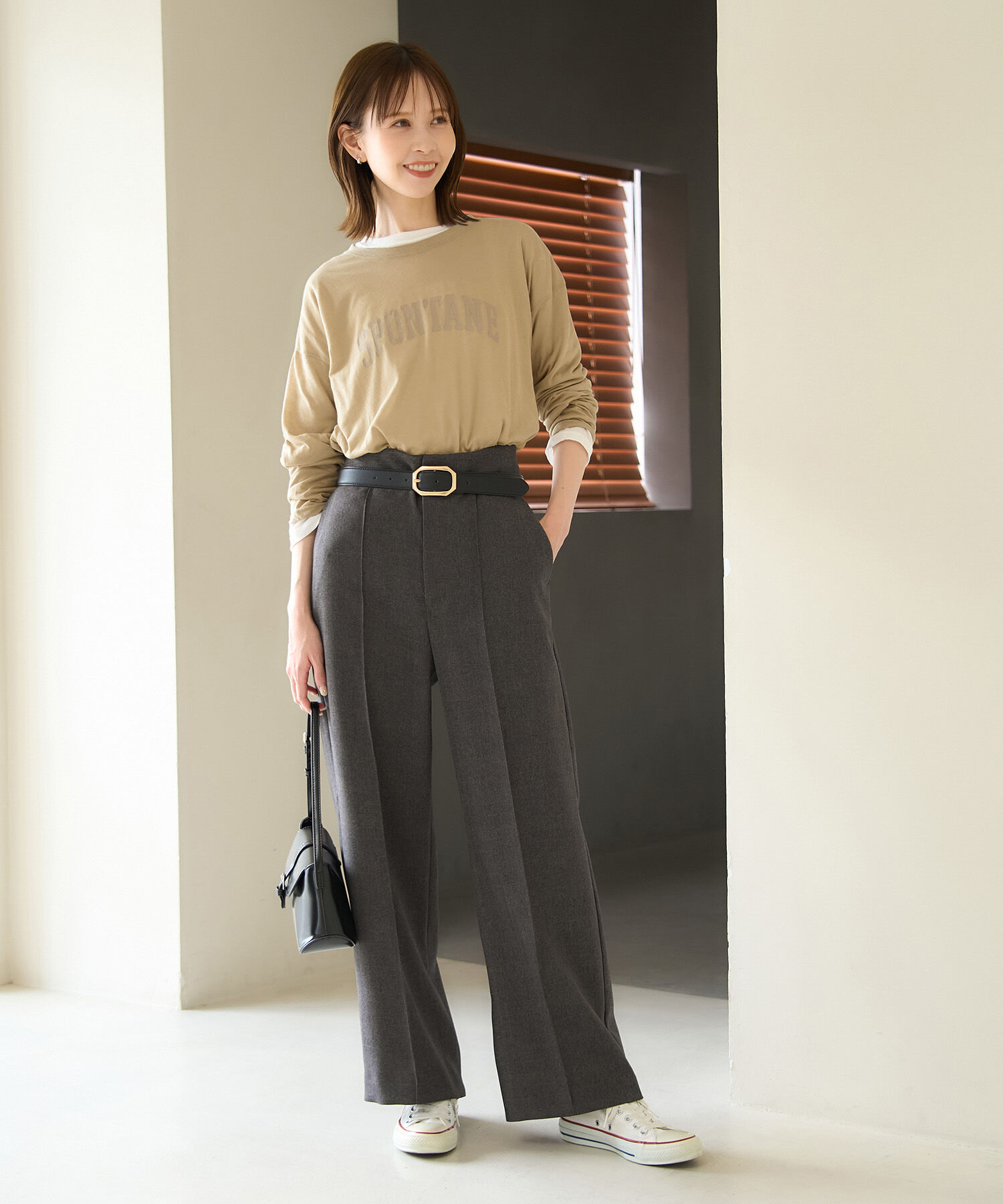 Rope&rsquo;Picnic「ロゴシアーロングTシャツ」|Tシャツ・カットソー|