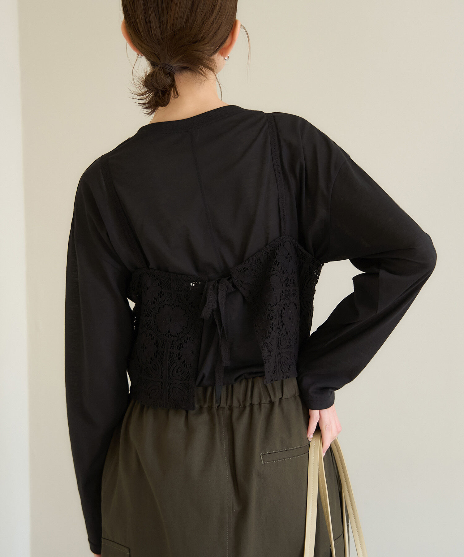 Rope&rsquo;Picnic「ロゴシアーロングTシャツ」|Tシャツ・カットソー|