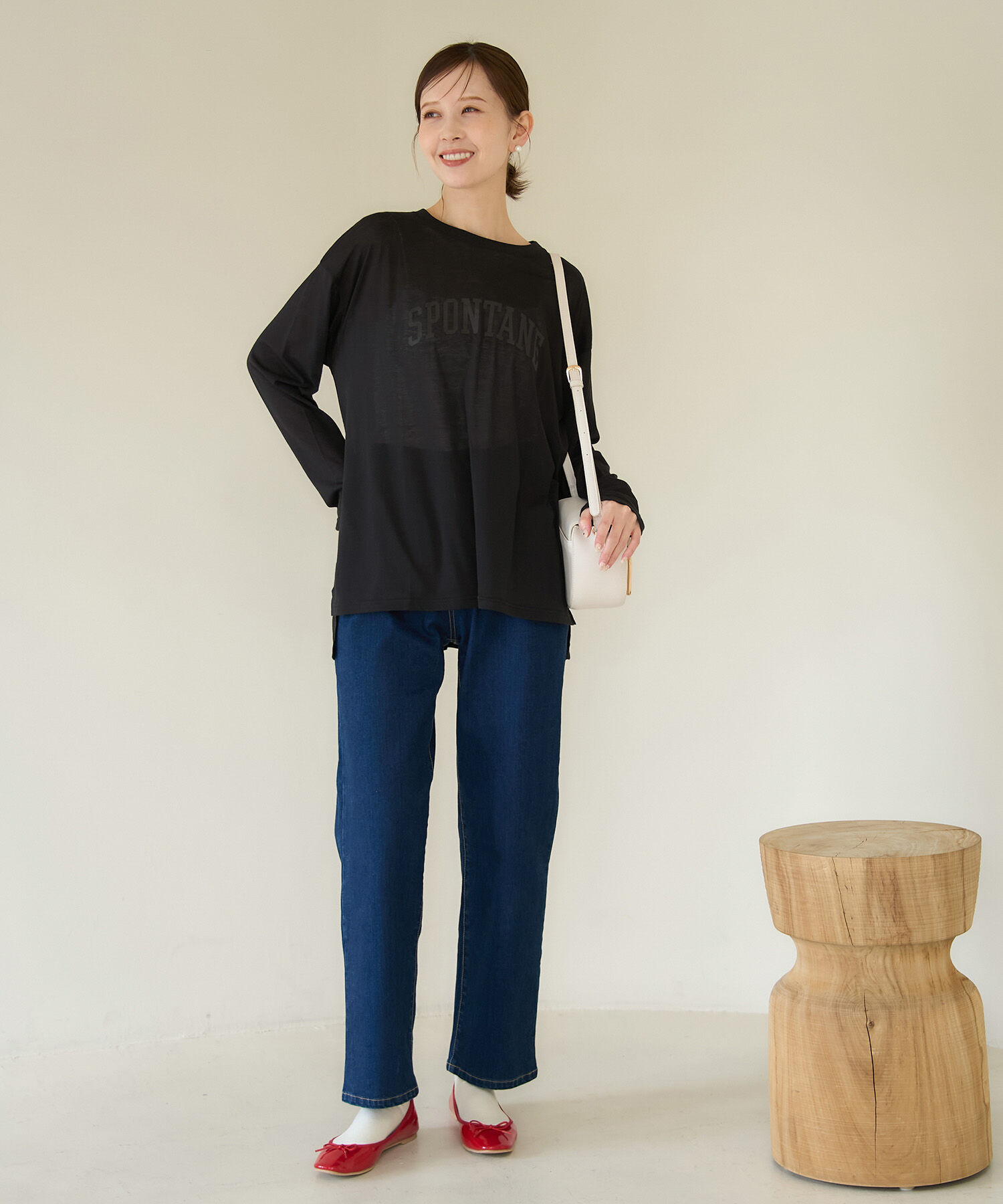 Rope&rsquo;Picnic「ロゴシアーロングTシャツ」|Tシャツ・カットソー|