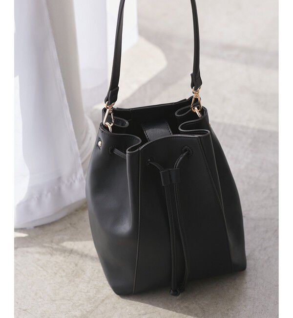 ROPE PICNIC PASSAGE「2WAYドロストショルダーバッグ」|ショルダー・メッセンジャー|ブラック(01)