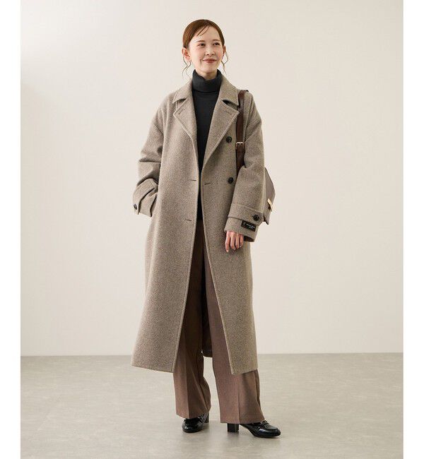 Rope&rsquo;Picnic「アンチピリング天竺タートルネックニットプルオーバー/イージーケア」|ニット・セーター|