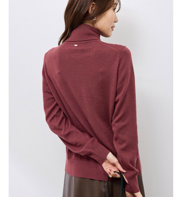 Rope&rsquo;Picnic「アンチピリング天竺タートルネックニットプルオーバー/イージーケア」|ニット・セーター|