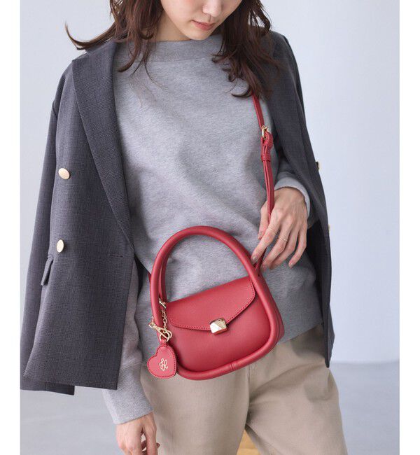 ROPE PICNIC PASSAGE「ハートチャーム付きミニレトルショルダーバッグ」|ショルダー・メッセンジャー|