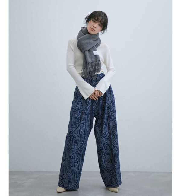 ADAM ET ROPE'「INOUE EX BRUSHED SCARF」|マフラー|