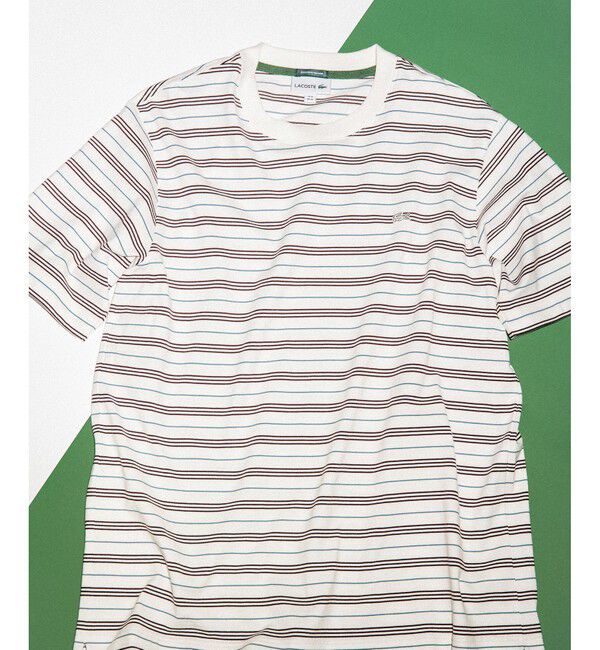 ADAM ET ROPE'「【LACOSTE for ADAM ET ROPE'】別注 MULTI BORDER TEE」|Tシャツ・カットソー|キナリ系(17)