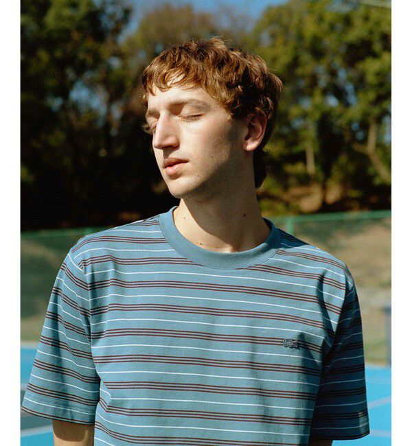ADAM ET ROPE'「【LACOSTE for ADAM ET ROPE'】別注 MULTI BORDER TEE」|Tシャツ・カットソー|