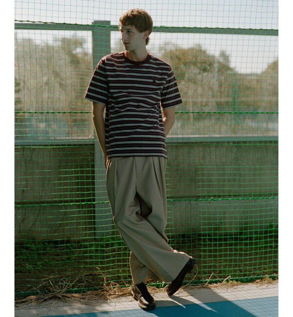 ADAM ET ROPE'「【LACOSTE for ADAM ET ROPE'】別注 MULTI BORDER TEE」|Tシャツ・カットソー|