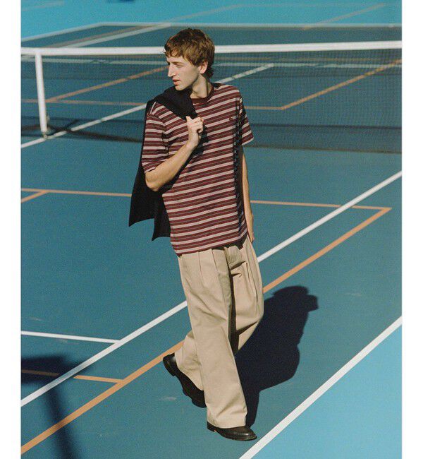 ADAM ET ROPE'「【LACOSTE for ADAM ET ROPE'】別注 MULTI BORDER TEE」|Tシャツ・カットソー|