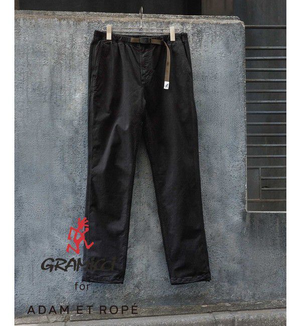ADAM ET ROPE'「《別注》【GRAMICCI / グラミチ】NN PANTS / GARMENT DYE TIGHT FIT」|チノ|ブラック(01)