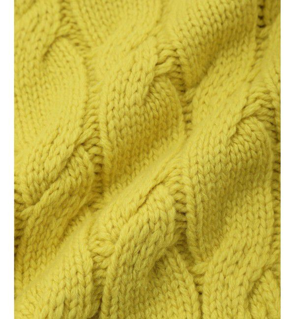 ADAM ET ROPE'「【サステナブル】ケーブルハーフスリーブニット」|ニット・セーター|