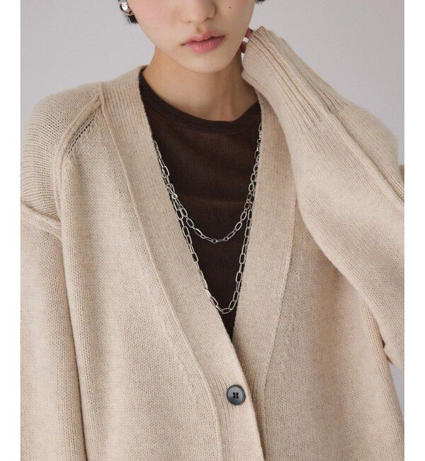 ADAM ET ROPE'「チェーンコンビカーディガンワンピース」|ワンピース|