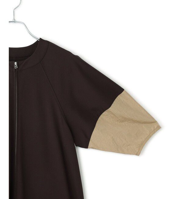 ADAM ET ROPE'「【WEB限定】ハーフZIPコクーンワンピース」|ワンピース|