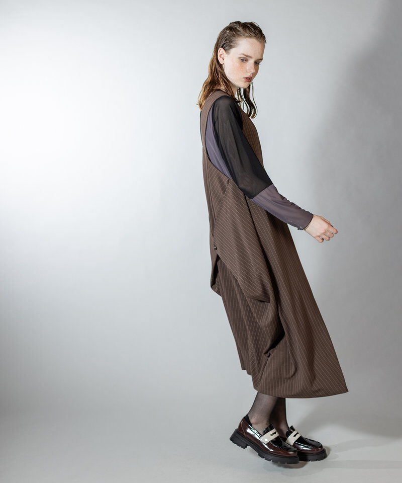  「3WAYストライプジャンパースカート」|ジャンパースカート|