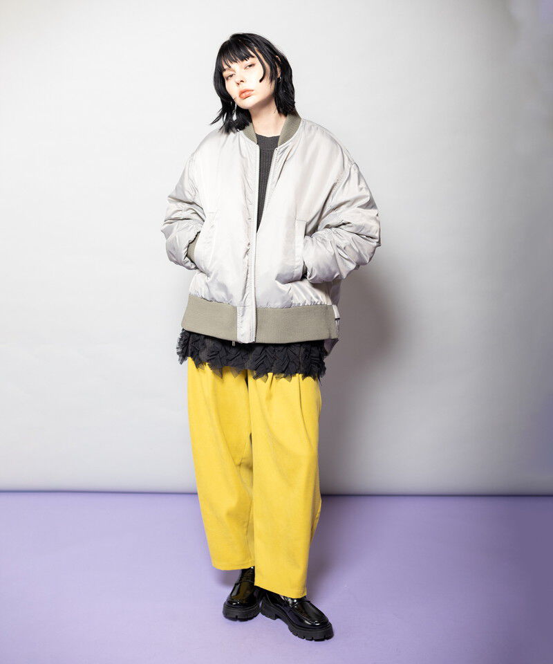  「ギャザージップブルゾン」|ミリタリー・モッズコート|