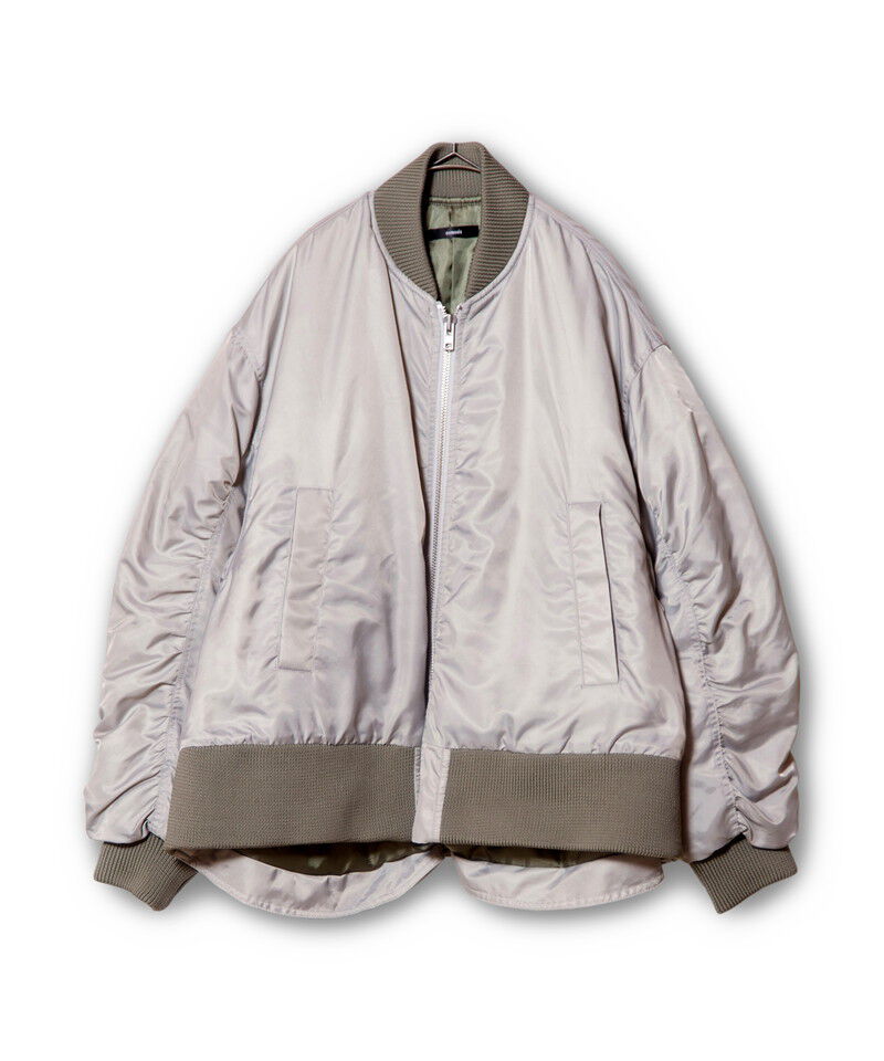  「ギャザージップブルゾン」|ミリタリー・モッズコート|