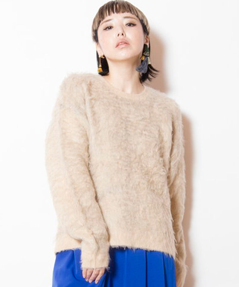  「リバーシブル起毛ニットプルオーバー」|ニット・セーター|L.BEIGE