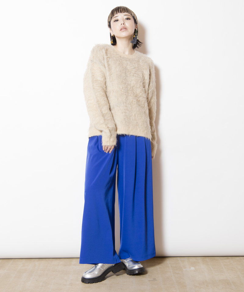  「リバーシブル起毛ニットプルオーバー」|ニット・セーター|
