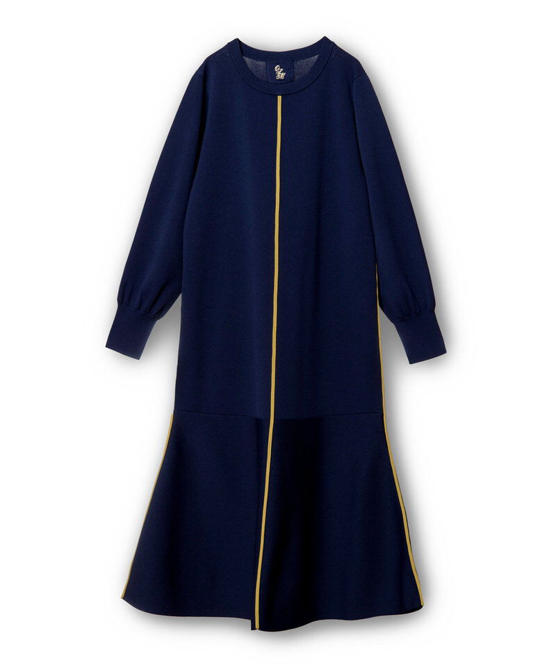  「フレアーヘムラインニットワンピース」|ワンピース|