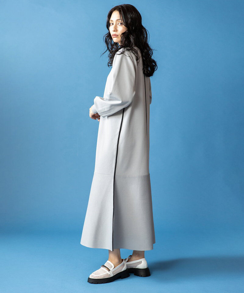  「フレアーヘムラインニットワンピース」|ワンピース|