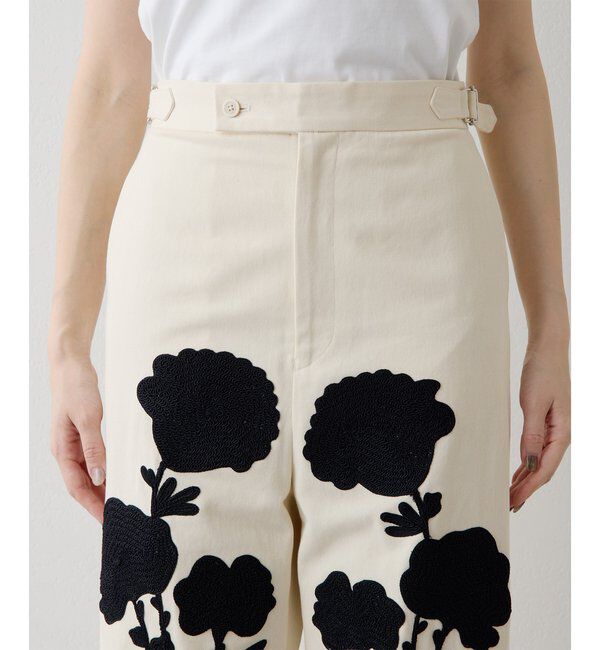  「コード刺繍パンツ」|チノ|