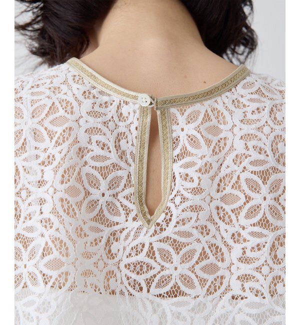 THE PAUSE「【THE PAUSE】ボタニカルレースブラウス」|シャツ・ブラウス|