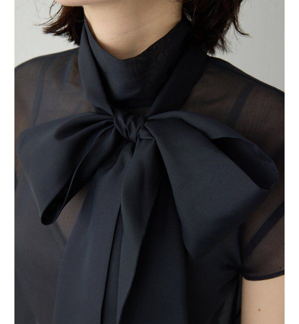  「シアーボウタイブラウス」|シャツ・ブラウス|