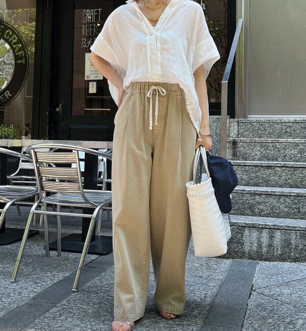  「デニムワイドイージーパンツ」|デニム|