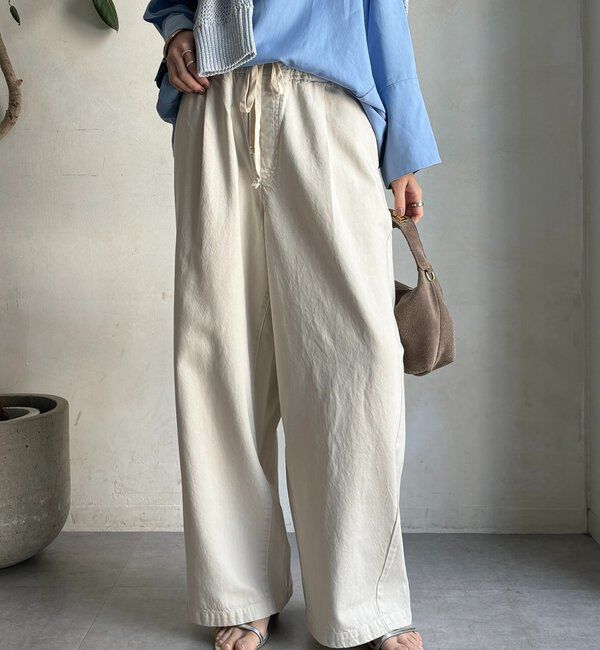  「デニムワイドイージーパンツ」|デニム|