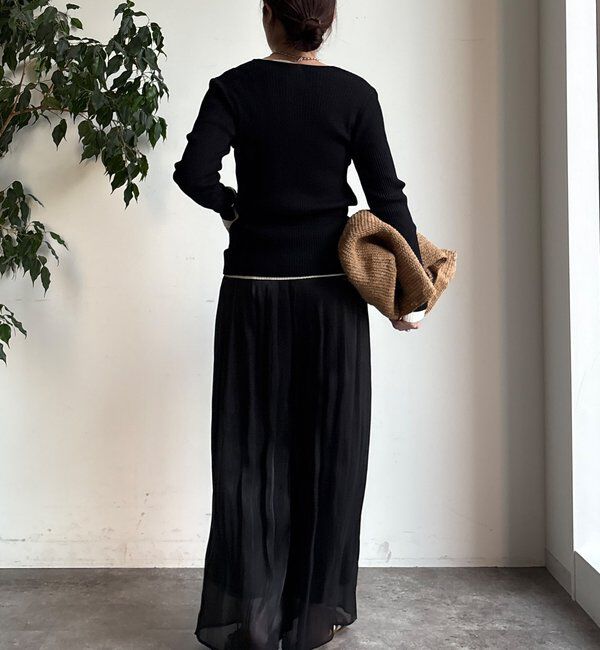  「【WEB限定】ギャザーワイドパンツ」|チノ|