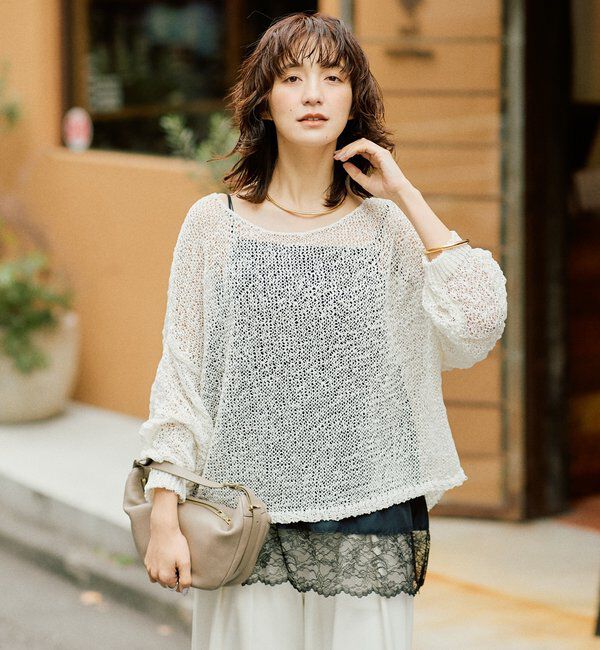  「【ご好評につき再販売開始！】テープヤーンボートネックニット」|ニット・セーター|