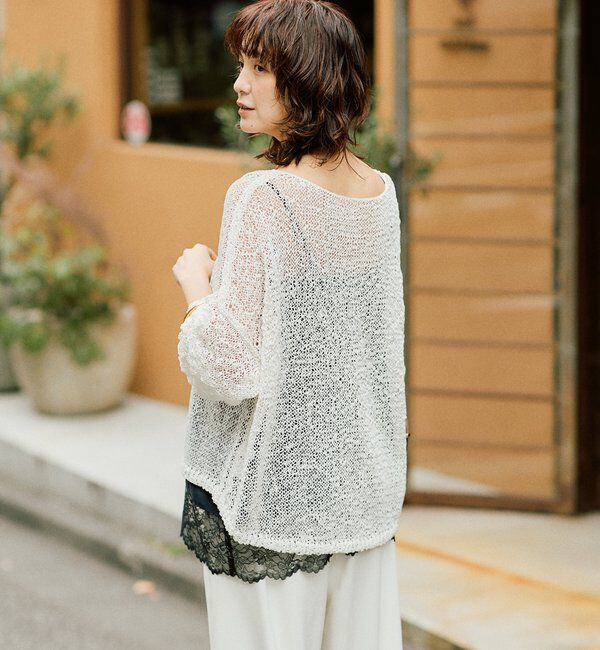  「【ご好評につき再販売開始！】テープヤーンボートネックニット」|ニット・セーター|