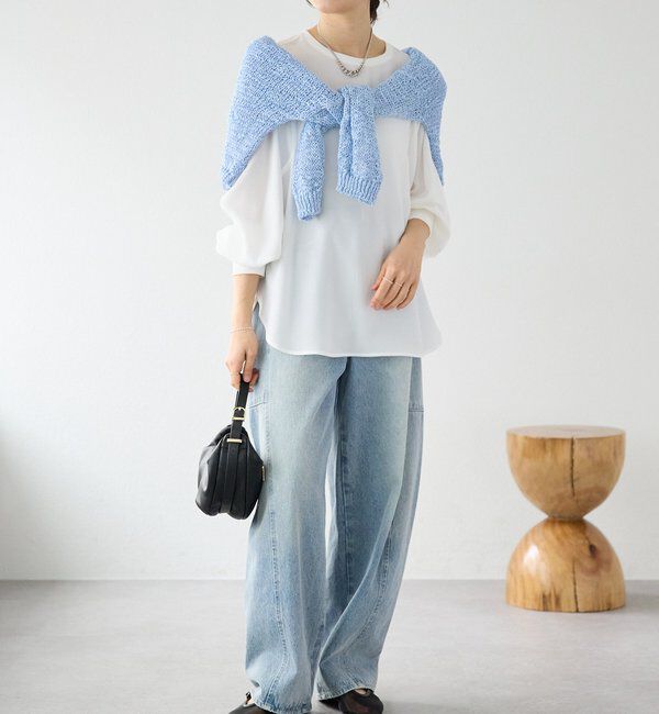  「【ご好評につき再販売開始！】テープヤーンボートネックニット」|ニット・セーター|