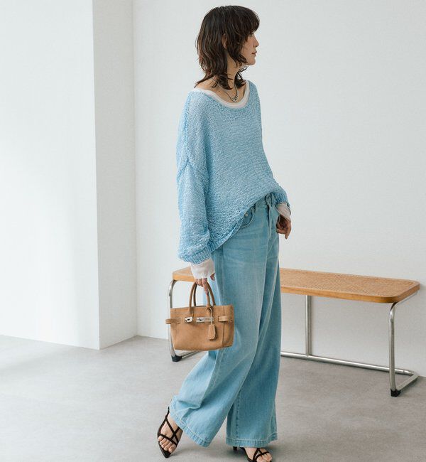  「【ご好評につき再販売開始！】テープヤーンボートネックニット」|ニット・セーター|