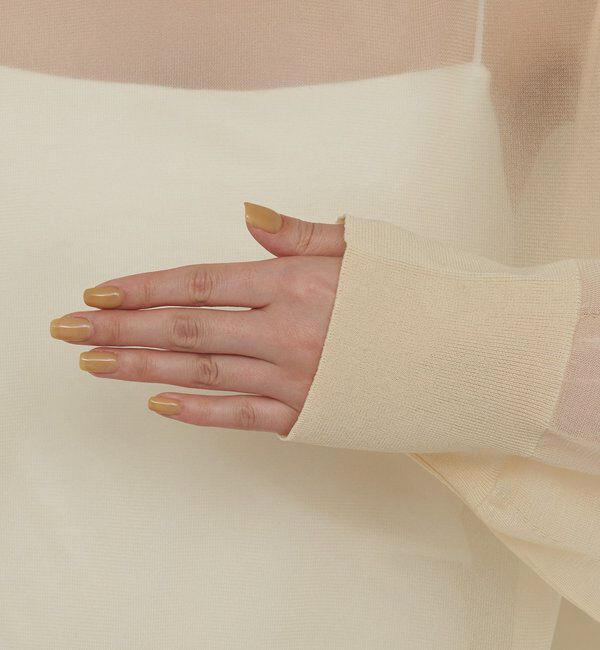  「【手洗い可】グロスシアープルオーバー」|ニット・セーター|