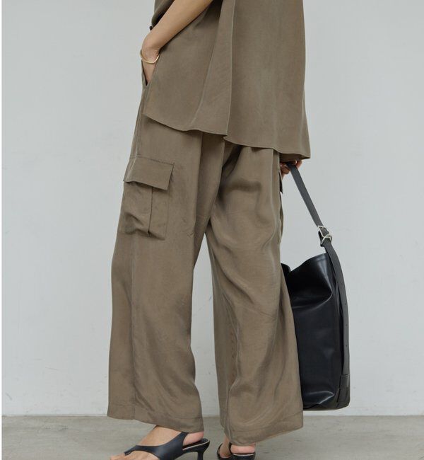  「【セットアップ対応】キュプラカーゴパンツ」|チノ|