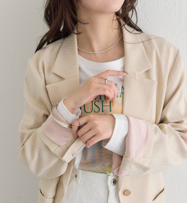  「ストライプテーラードジャケット」|テーラードジャケット|