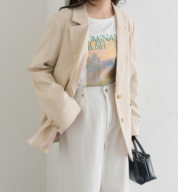  「ストライプテーラードジャケット」|テーラードジャケット|