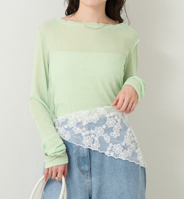  「チュールタグシアーロンT」|Tシャツ・カットソー|