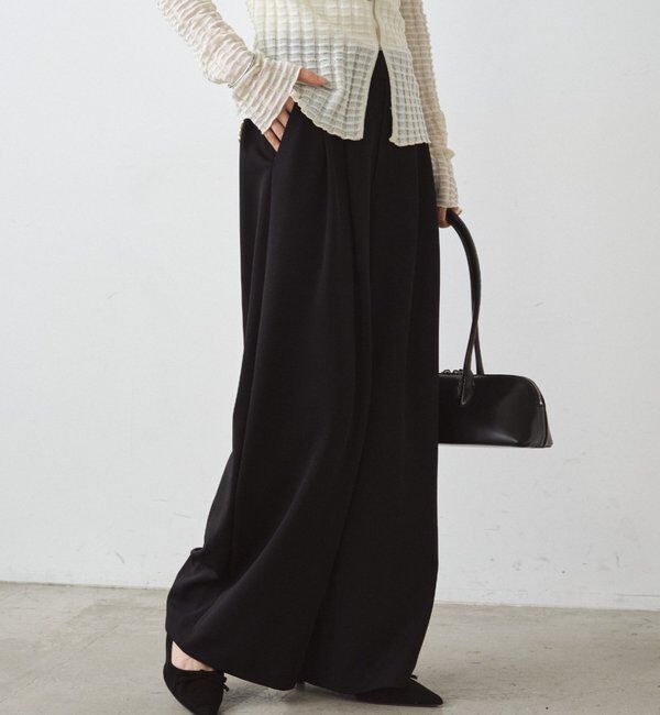  「【＠ld_risaコラボ】ジャージータックワイドパンツ」|チノ|