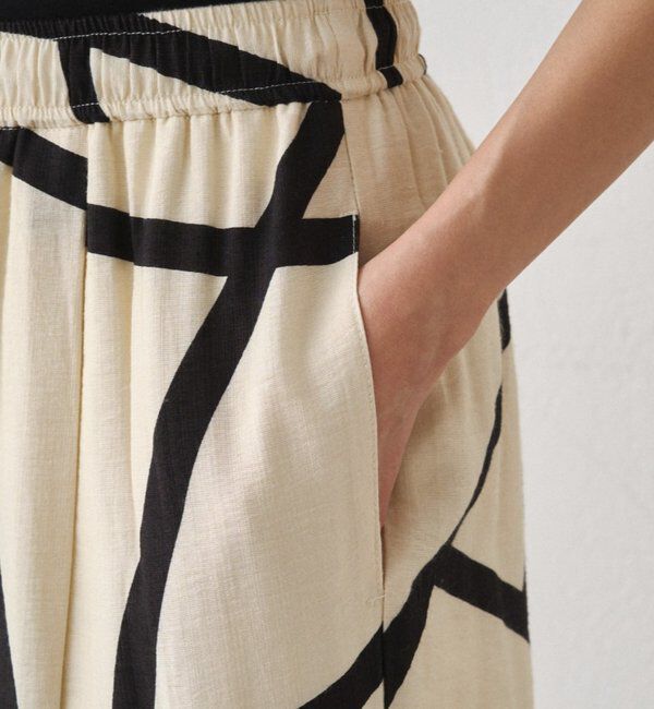  「ラインプリントイージーパンツ」|チノ|