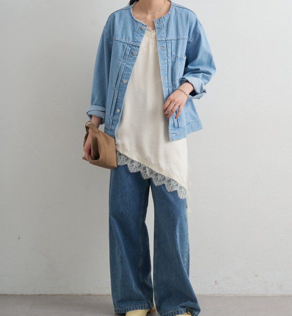  「【ainode/アイノデ】ノーカラーGジャン」|ベスト・ジレ|