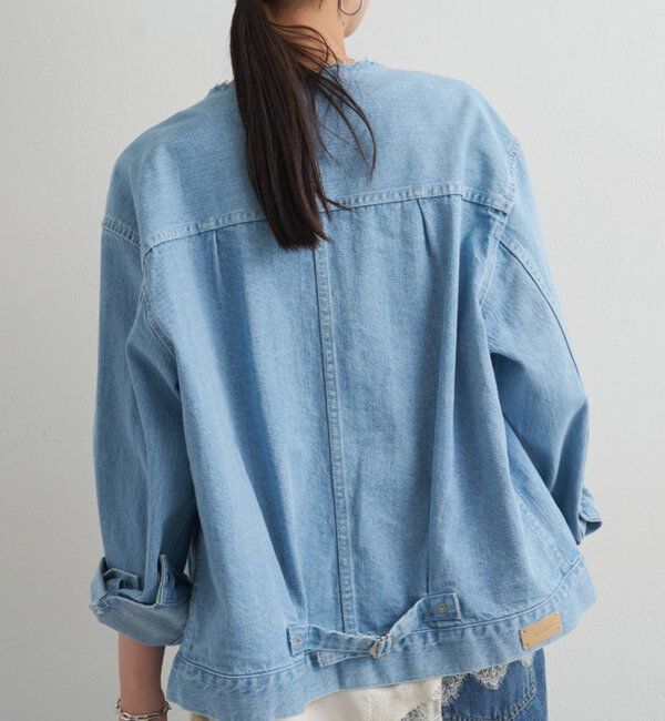  「【ainode/アイノデ】ノーカラーGジャン」|ベスト・ジレ|