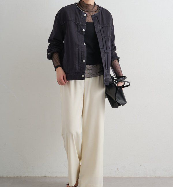  「【ainode/アイノデ】ノーカラーGジャン」|ベスト・ジレ|