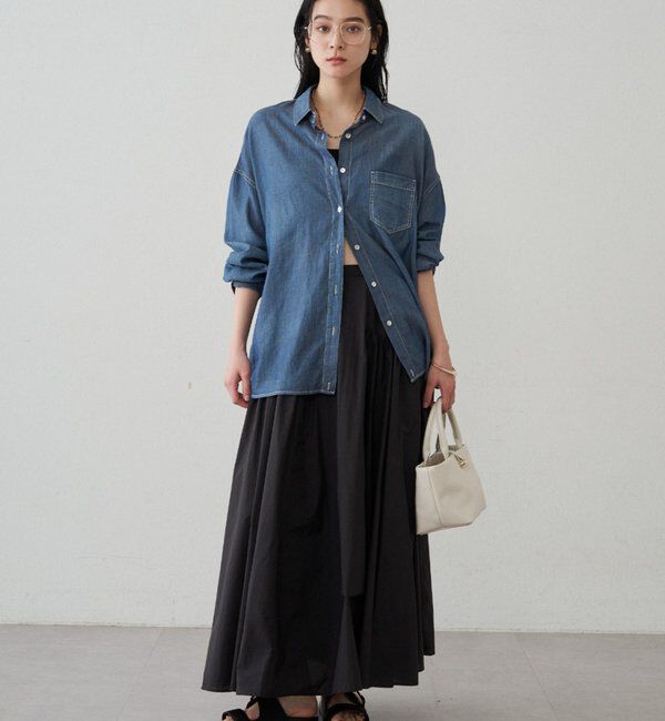  「パネルギャザースカート」|スカート|