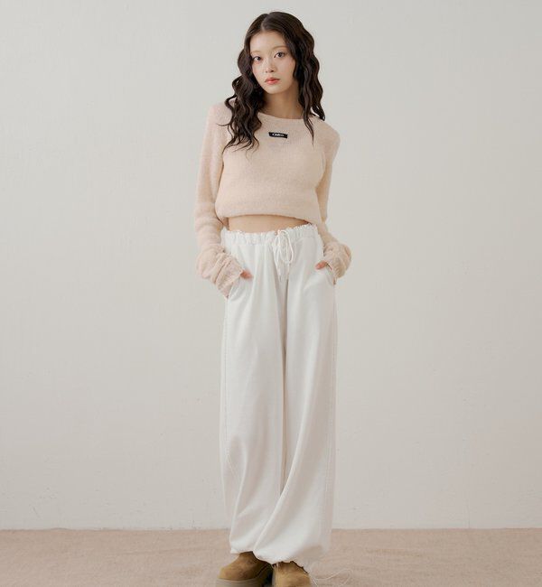  「サイドレーススウェットパンツ」|チノ|