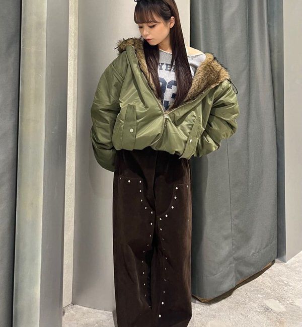  「【お気に入りNO.1】2WAY リバーシブルファーブルゾン」|ブルゾン・スタジャン|